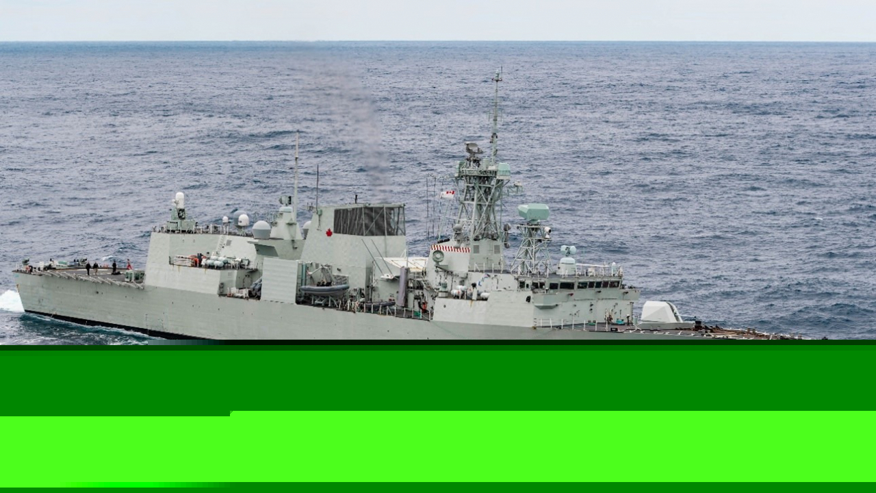 Canadian frigate HMCS Montreal enters South Korea's western port city of Incheon on June 27. (Embassy of Canada in Seoul)