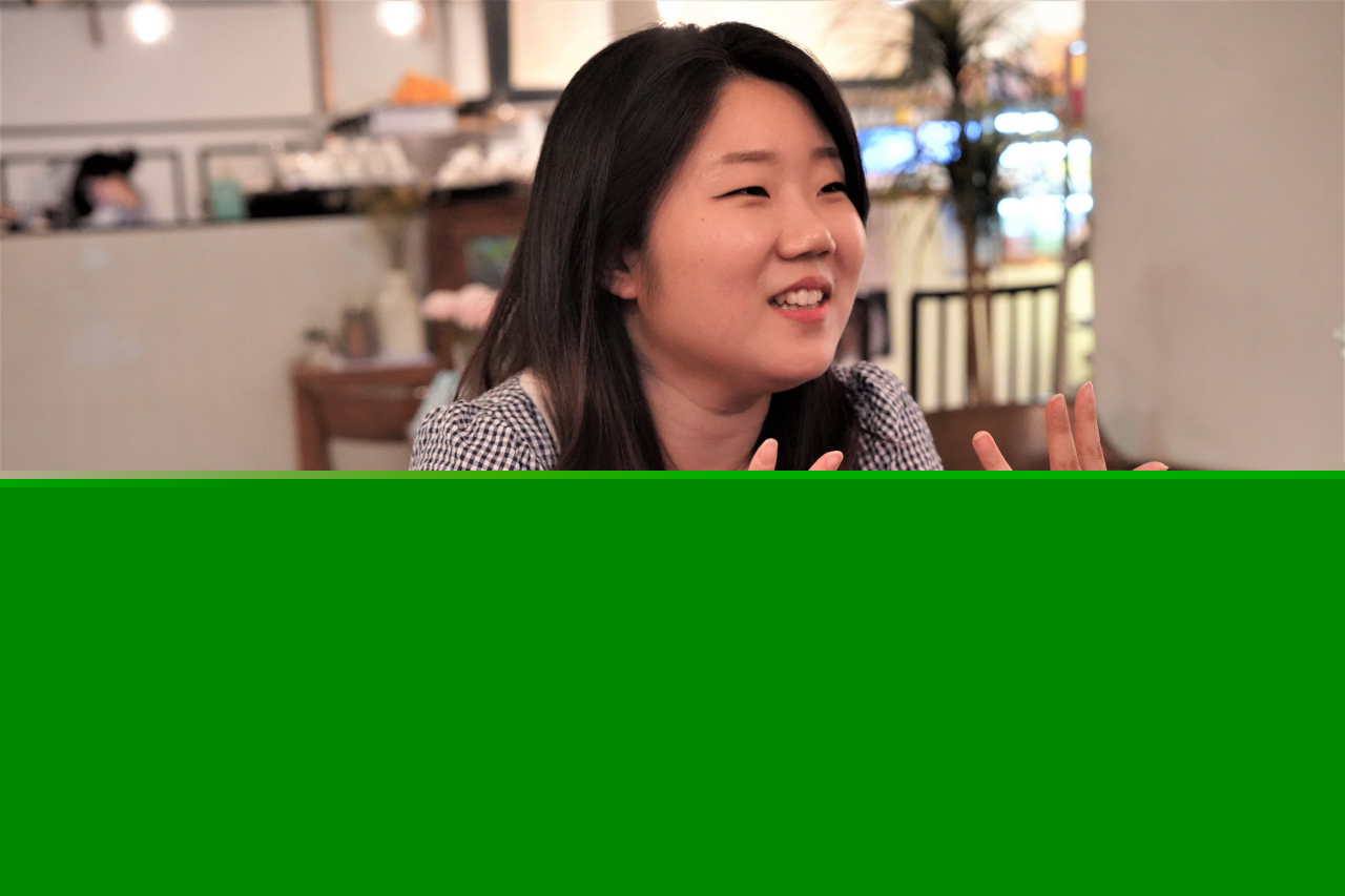 The Passion Musical manager Lee Hwa-jeong explains some of the unique features of the musical crew in an interview with The Korea Herald on July 25. (Lee Si-jin/The Korea Herald)